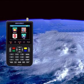 3.5-inch Satellite Signal Finder, Satellite Finder Meter, Full HD DVB-S, Real-time FTA Digital Images and Sound, Supports AV Input and AV/HDMI Output Functions For Setting The Satellite Dish