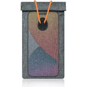 ONEVER Faraday Bags for Car Keys and Cell Phone, RFID Signal Blocking Key Pouch Wallet Case, Anti-Tracking Anti Theft Car Protection, Cell Phone Signal Jammer WiFi/GSM/LTE/NFC/RFID, GPS Blocker Gray