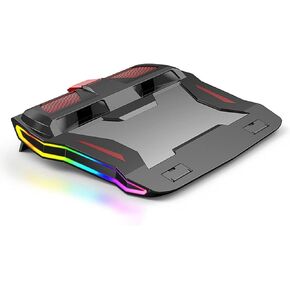 RGB Gaming Laptop Cooler Adjustable Notebook Stand 3000 RPM Powerful Air Flow Cooling Pad for 12-17 Inch Laptop