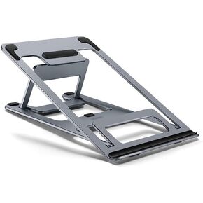 Ergonomic Aluminium Portable Foldable Cooling Stand for 12"-17" Laptops, Notebook PC