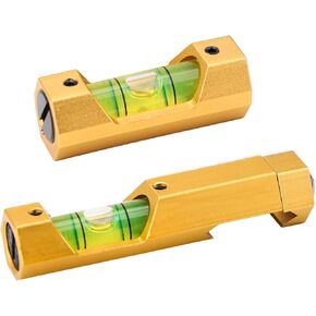 Scope Bubble Level Picatinny Level Scope Leveling Kit Professional Design High Precision (Gold)