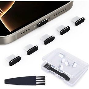 12 قطعة USB C مضادة للغبار مع علامة تبويب سهلة الإمساك لهاتف Samsung Galaxy S23-S20، A54، Google Pixel 8 7، OnePlus، MacBook، الكمبيوتر المحمول، غطاء غبار للهاتف الخلوي متوافق مع جميع منافذ USB من النوع C in Kuwait