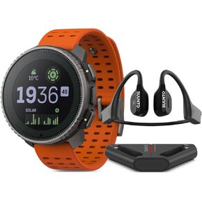 SUUNTO Vertical Titanium Solar Canyon Wing Open-Ear Bone Conduction Headphone Black