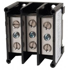 Square D Miniature Distribution Block, 115 Max. Amps, Number of Poles: 3