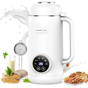 7 in 1 Nut Milk Maker Machine 28oz Automatic Almond Milk Maker for Homemade Coconut, Oat, Soy, Plant-Based Milk, Juice with 18H Delay Start/6H Keep Warm/Self Cleaning