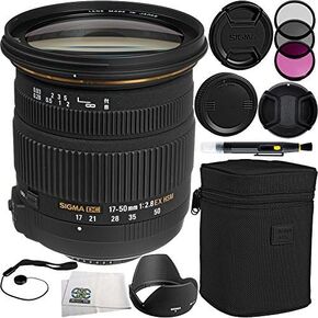 Sigma 17-50mm f/2.8 EX DC OS HSM ZOOM Lens for Canon DSLRs مع أجهزة استشعار APS-C