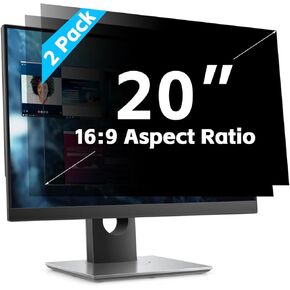 【5 Pack】 23.8-Inch Computer Privacy Screen Filter for 16:9 Widescreen Monitors–Anti-Spy,Anti-Glare,Anti-Scratch Screen Protector for Dell,Samsung,LG,HP,Acer,AOC & More-Easy Installation