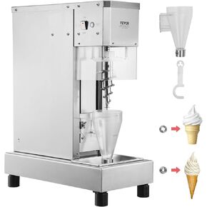 VEVOR Frozen Yogurt Blending Machine 400W, Stepless Speed Adjustment，Yogurt Milkshake Ice Cream Mixing Machine 4200RPM