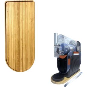 Bamboo Slushie Machine Sliding Tray for Ninja Slushie Machines FS299/FS300/FS301 - Durable Non - Slip Moving Tray, Dural-Protection Kitchen Countertop Storage Moving Tray Accessory