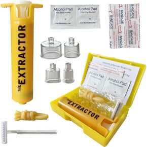 Snake Bite Kit for Humans, Bee Sting Kit, Venom Extractor Suction Pump Tool, Bite and Sting First Aid for Hiking, Safety Fast Emergency for Hiking Backpacking and Camping