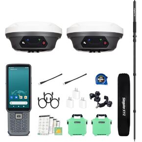 E1 GPS RTK GNSS Rover and RTK Base with Carbon Fiber Rover Rod