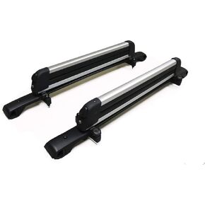 BrightLines Crossbars & Ski Rack for 6 Skis 4 Snowboards Combo Compatible with 2014-2018 Subaru Forester