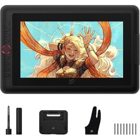 XPPen 13.3" Drawing Tablet with Screen-Artist13.3 Pro V2 16384 Pressure Pen, 8 Shortcut Keys & Red Dial for Digital Art, Graphic Designer, Animation | Mac, PC, Android Compatible | Beginner to Pro