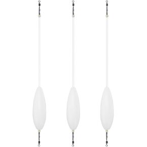 12/15/20/30/40g Fishing Float Bombard Shape Upward Bobber Acrylic Floating Buoyancy Bobbers for Long Casting 3pcs