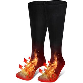 Heated Socks for Men/Women Rechargeable Electric Socks Cold Weather Socks Washable Electric Thermal Warming Socks for Outdoor Working/Hunting/Winter Skiing/Camping（Battery Not Include