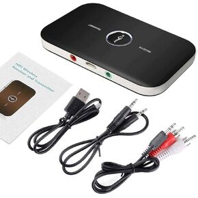 Bluetooth 5.0 Transmitter Receiver 2 in 1 Wireless Audio 3.5mm Jack Aux Adapter