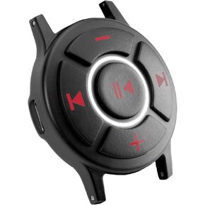 Doohoeek Bluetooth Lighting Media Control, IPX7 Water-Resistant Remote Control for Steering Wheel Car Bike Motorbike Boat Powersports, Remote Selfie Music Headphones Control Button, Red