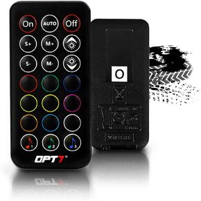 OPT7 Aura Original 21 Key Remote O, Compatible with Aura Car Interior Lights & Aura Marine Boat LED Lights with 4 Pin RGB Connection, FBA-AURA-21-KEY-REMOTE-WP-O