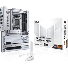 ASUS TUF Gaming B850-BTF WiFi W AMD B850 ATX Motherboard,Hidden-Connector Design, 14+2+1 80A DrMOS Power Stages, DDR5, PCIe 5.0 Ready, 3X M.2, Wi-Fi 7, 2.5Gb LAN, DP, HDMI™, USB 20Gbps Type-C
