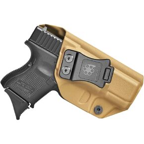 Glock26/27/33 Holster IWB & OWB KYDEX Holster Fit: Glock 26 27 (Gen 1-5) & Glock 33 (Gen 3 4) Pistol – Inside Waistband Concealed Carry – Adj. Cant & 'Posi-Click' Retention – No Wear/Jitter - US Made