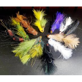 12 Articulated Streamer Selection - Fishing Fly Selection