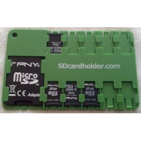 Micro SD Green Card Case, Holder, Organizer Credit Card Size Storage Device Beware of Chinese Knock Offs!!!