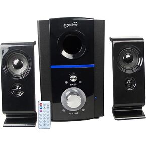 Supersonic SC-1126BT Bluetooth Multimedia Speaker System, Home Theater Speaker System with FM Radio, Built-in USB & SD Card Slot, Aux/RCA Input, Ohm Impedance for Ultimate Audio Experience at Home!