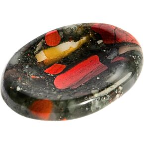 Lapis Lazuli Worry Stone – Crystal Thumb Worry Stones for Anxiety, Stress – Relaxing and Soothing Balance Stones for Meditation, Stress Relief – Healing Stones and Crystals for Men and Women in Saudi Arabia