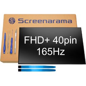 SCREENARAMA New Screen Replacement for ASUS TUF A16 FA617NS-A16.R77600 (165Hz FHD+ 1920x1200 40pin) IPS LCD LED Display with Tools and Tape