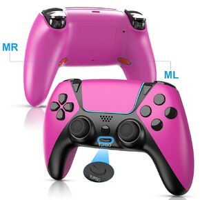ZawWont PS5 Wireless Controller – No Drift Gamepad with Back Paddles, Turbo, 6-Axis Gyro, Dual Vibration, 1200mAh Battery