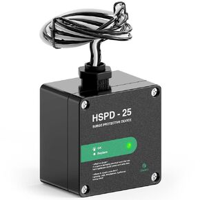 HSPD Square Square Chost Home Surge Protection Detection ، Type 1 SPD ، واقي زيادة في المنزل ، وحماية AC Surge ، 120/240VAC (HSPD-25) in Saudi Arabia