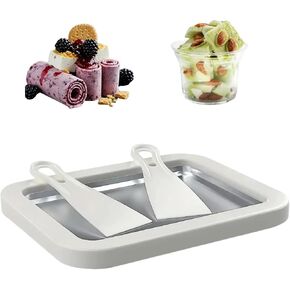 Ice Cream Roll Maker Rolled Ice Cream Machine, Sweet Spot Pan, Instant Cold Plate, Ideal for Making Rolled Ice Cream Soft Serve Slushies Frozen Yogurt Sorbet and Gelato (Summer Blue) in Saudi Arabia