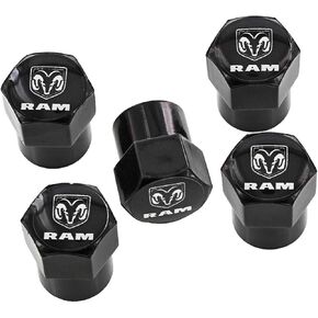 Dodge Ram Chrome Tire Valve Stem Caps Covers (Pack of 5) in Kuwait