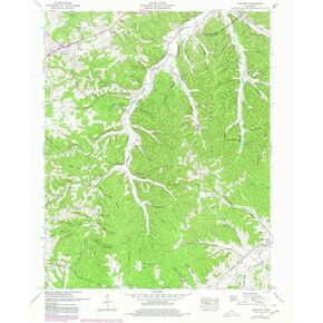 Fairview TN topo map, 1:24000 Scale, 7.5 X 7.5 Minute, Historical, 1951, Updated 1980, 27.4 x 22 in
