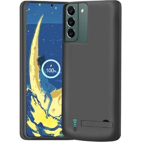 Battery Case for Samsung Galaxy S22, 4800mAh Rechargeable Extended Battery Charging Charger Case, Add 100% Extra Juice, Not Compatible with S22+ or S22 Ultra (6.1 inch) Black