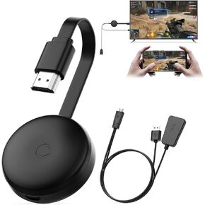 Wireless HDMI Display Dongle Adapter 1080P, Screen Mirroring Adapter/Extender for iOS/Android/Windows/Mac to HDTV/Monitor/Projector, HDMI Wireless Extender Supports AirPlay/Miracast/DLNA