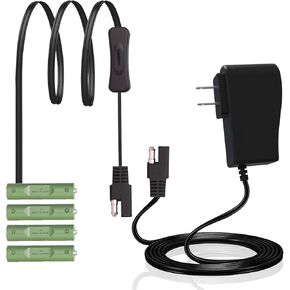 AC-Powered AA Battery Adapter (Replaces 4 AA Only) Compatible with August Smart Lock/Paramed Blood Pressure Monitor/Vikeri Trail Camera/ULTRALOQ Smart Lock/Panasonic Radio & More 6V1A Device