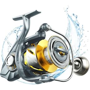 KastKing Kapstan Elite Saltwater Spinning Fishing Reel, Up to 55LBs Max Drag Big Game Fishing Reel, IPX6 Waterproof & Corrosion-Resistant Bearing System - Ideal Fishing Gifts for Saltwater Fishing