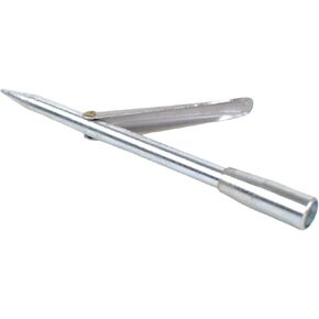 6mm Standard Threaded Shaft Tip - Long Stainless Steel Flopper - Fine Small Diameter Spear/Shaft Tip for Spearfishing Polespear & Spearguns - Fish Hunting Accessory - Sleek Speartip