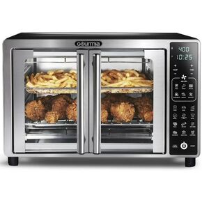 Gourmia Digital Air Fryer Toaster Oven with Single-Pull French Doors