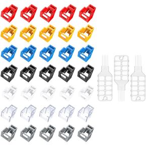 35 PCS RJ45 Network Port Security Lock with 3 Key,Removable Ethernet Cable Lock, Provide Physical Protection for Laptops, Computers and RJ45 Network Devices (5 PCS Per Color)