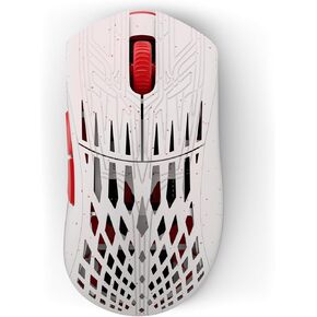 PWNAGE Stormbreaker Carbon Fiber MAX CF Wireless Gaming Mouse 8kHz - 45grams Ultralight Esports Pro Gamer Flawless Professional PAW3950 Optical Sensor 36k DPI - 8000Hz - Large Ergo -Frost Fire