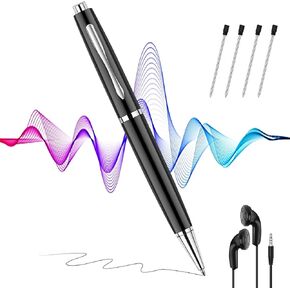 64GB Digital Voice Recorder with Playback: Voice Activated Recorder with AI Noise Reduction - Recording Device for Lectures | Classes | Meetings | Interviews