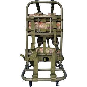 Pack Frame with Attachments - External Aluminum Frame Hiking Backpacks, rip-stop Nylon Fabric, Supports up to 132 lbs, Lightweight, portable and adjustable, for Camping, Hiking, Hunting (Khaki)