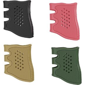 4Pack Glock Grip Tactical Pistol Holster Rubber Grip Glove Sleeve Anti-Slip for Glock 17, 19, 19x, 20, 21, 22, 23, 25, 31, 32, 34, 35, 37, 38, 41, 43x, 44, 45, 48 Pistols Accessories
