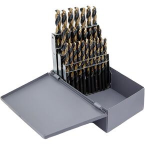 مجموعة لقم مثقاب فولاذية عالية السرعة مكونة من 26 قطعة من Drill America KFD26J-SET (الأحجام A - Z)، سلسلة KFD in Kuwait
