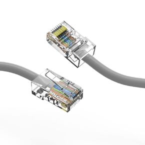 (Blue) Cat6 Ethernet Cable 10 Ft (5 Pack) Bootless - Cat6 Patch Cable, Cat 6 Patch Cable, Cat6 Cable, Cat 6 Ethernet Cable, Network Cable, Internet Cable - 10 Feet