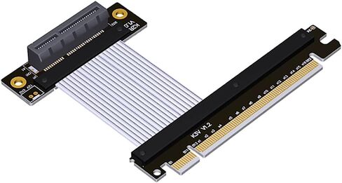 JMT PCI-E 4.0 x1 x4 إلى X16 تمديد كابل Gen4 16G/BPS 64G/BPS لبطاقة شبكة USB CARD SOLID STOL CARD SSD (25 سم ، K32SL) in Kuwait