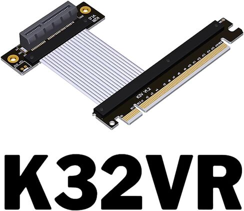 JMT PCI-E 4.0 x1 x4 إلى X16 تمديد كابل Gen4 16G/BPS 64G/BPS لبطاقة شبكة USB CARD SOLID STOL CARD SSD (25 سم ، K32SL) in Kuwait