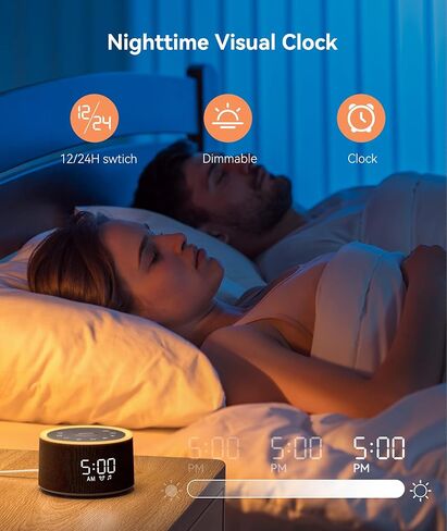 جهاز صوت Dreamegg D1 Pro White Noise، جهاز صوت مهدئ للأطفال 3 في 1، ضوء ليلي منفصل، 29 صوت HiFi، جهاز ضوضاء للنوم والاسترخاء للبالغين هدية تسجيل الأطفال (ترقية D1) in Kuwait